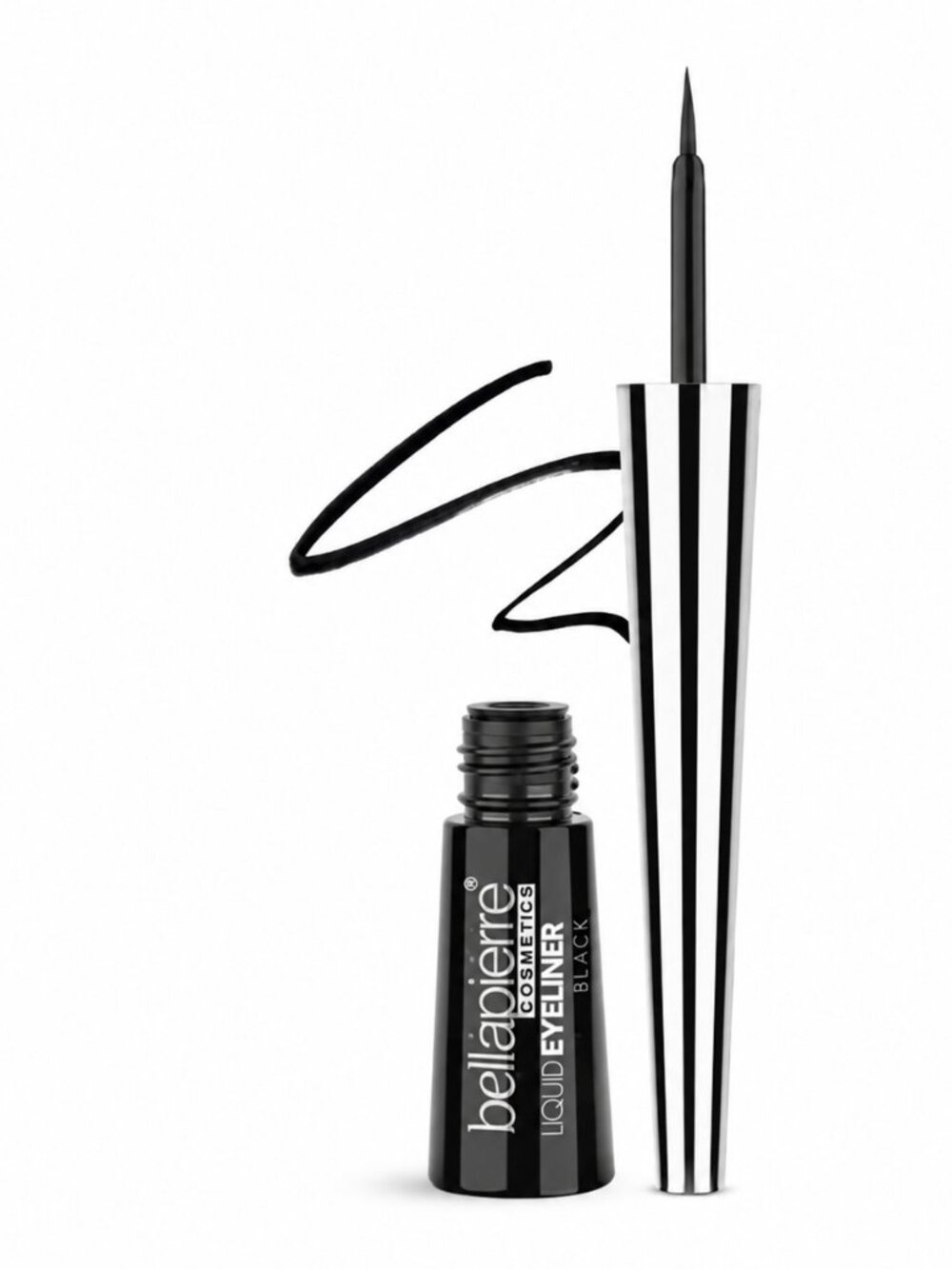 Bellapierre Cosmetics Mineral Liquid Eyeliner Black Matte 0.13oz NEW Full Size
